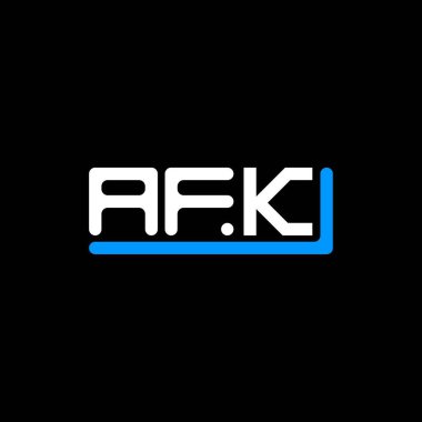 AFK letter logo creative design with vector graphic, AFK simple and modern logo.