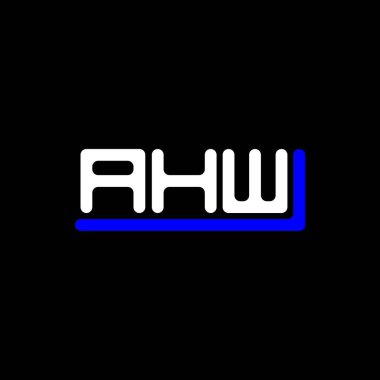 AHW letter logo creative design with vector graphic, AHW simple and modern logo.
