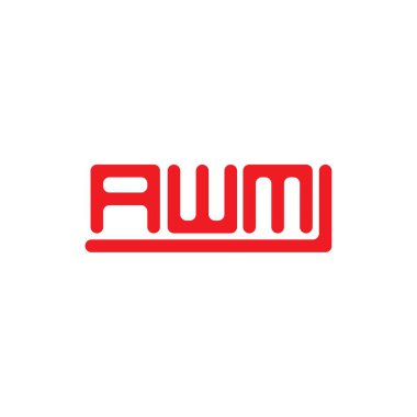 AWM letter logo creative design with vector graphic, AWM simple and modern logo.