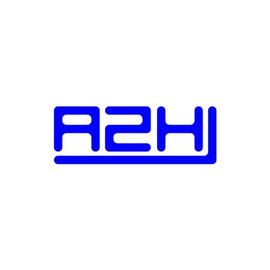 AZH letter logo creative design with vector graphic, AZH simple and modern logo.