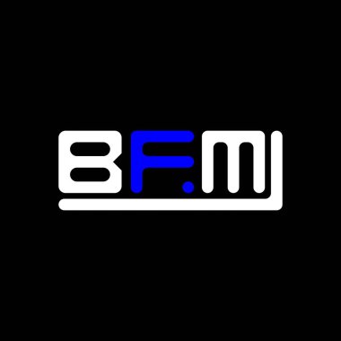 BFM letter logo creative design with vector graphic, BFM simple and modern logo.