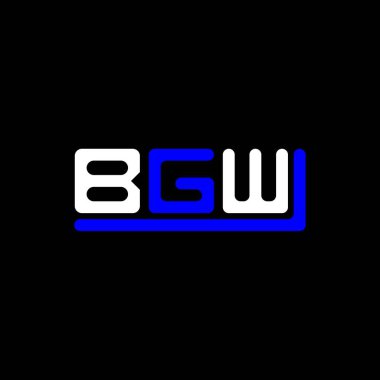 BGW letter logo creative design with vector graphic, BGW simple and modern logo.