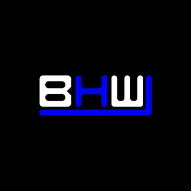 BHW letter logo creative design with vector graphic, BHW simple and modern logo.