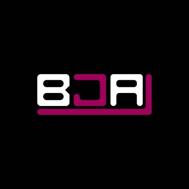 BJA harf logosu tasarımı vektör grafik, BJA basit ve modern logo.