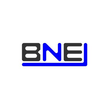 BNE letter logo creative design with vector graphic, BNE simple and modern logo.