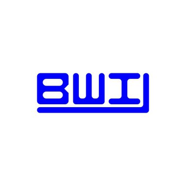 BWI letter logo creative design with vector graphic, BWI simple and modern logo.