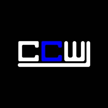 CCW letter logo creative design with vector graphic, CCW simple and modern logo.