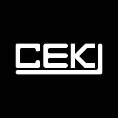 CEK letter logo creative design with vector graphic, CEK simple and modern logo.