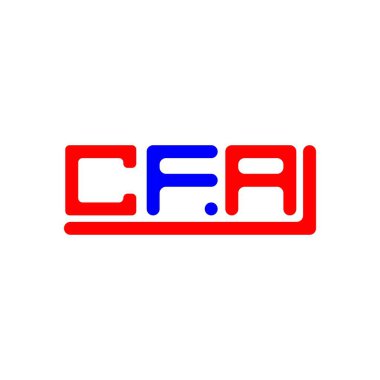 CFA letter logo creative design with vector graphic, CFA simple and modern logo.