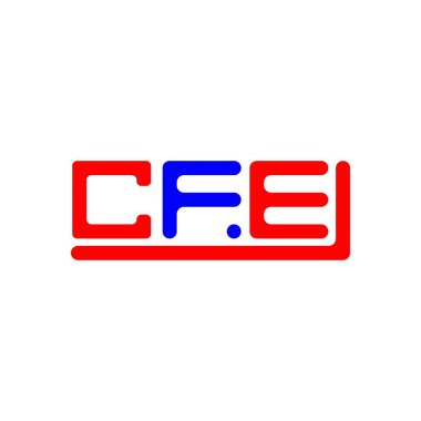 CFE letter logo creative design with vector graphic, CFE simple and modern logo.