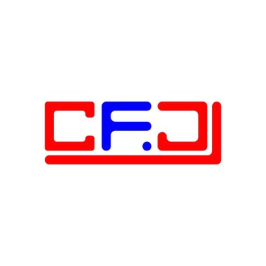 CFJ letter logo creative design with vector graphic, CFJ simple and modern logo.