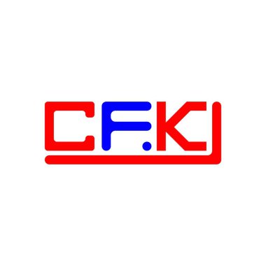 CFK letter logo creative design with vector graphic, CFK simple and modern logo.