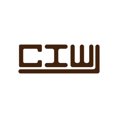 CIW letter logo creative design with vector graphic, CIW simple and modern logo.
