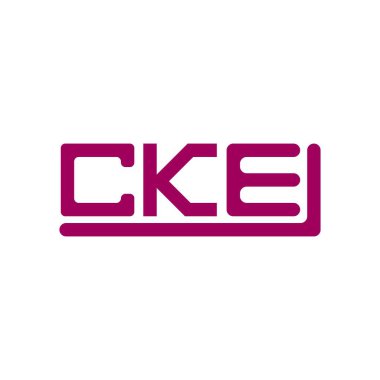CKE letter logo creative design with vector graphic, CKE simple and modern logo.