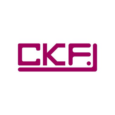 CKF letter logo creative design with vector graphic, CKF simple and modern logo.