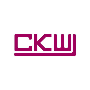 CKW letter logo creative design with vector graphic, CKW simple and modern logo.
