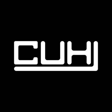 CUH letter logo creative design with vector graphic, CUH simple and modern logo.