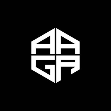 AAGA letter logo creative design with vector graphic, AAGA simple and modern logo.