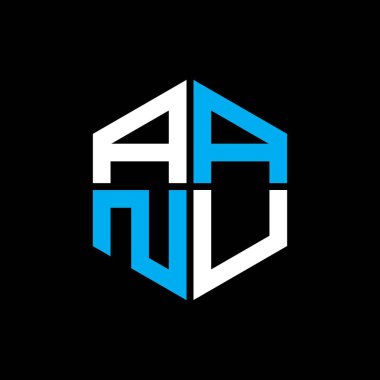 AANU letter logo creative design with vector graphic, AANU simple and modern logo.