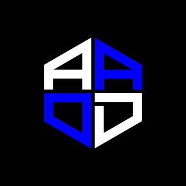 AAOD letter logo creative design with vector graphic, AAOD simple and modern logo.