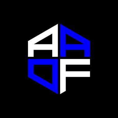 AAOF letter logo creative design with vector graphic, AAOF simple and modern logo.