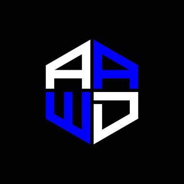 AAWD letter logo creative design with vector graphic, AAWD simple and modern logo.