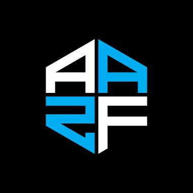AAZF letter logo creative design with vector graphic, AAZF simple and modern logo.