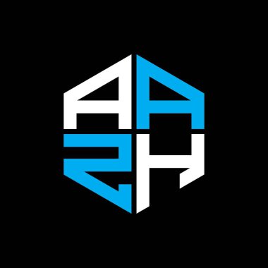 AAZH letter logo creative design with vector graphic, AAZH simple and modern logo.