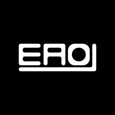 EAO letter logo creative design with vector graphic, EAO simple and modern logo.