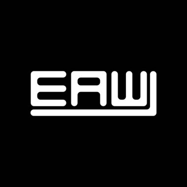 EAW letter logo creative design with vector graphic, EAW simple and modern logo.