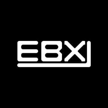 EBX letter logo creative design with vector graphic, EBX simple and modern logo.