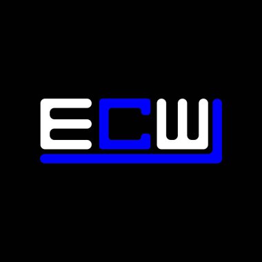ECW letter logo creative design with vector graphic, ECW simple and modern logo.