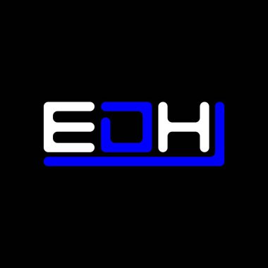 EDH letter logo creative design with vector graphic, EDH simple and modern logo.