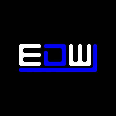 EDW letter logo creative design with vector graphic, EDW simple and modern logo.