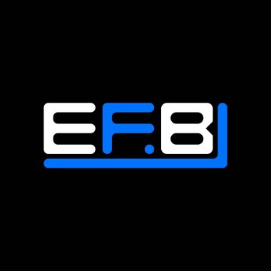 EFB letter logo creative design with vector graphic, EFB simple and modern logo.