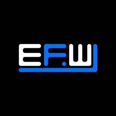 EFW letter logo creative design with vector graphic, EFW simple and modern logo.