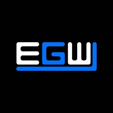EGW letter logo creative design with vector graphic, EGW simple and modern logo.