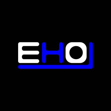 EHO letter logo creative design with vector graphic, EHO simple and modern logo.
