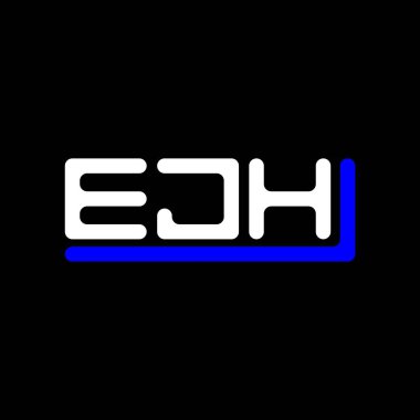 EJH letter logo creative design with vector graphic, EJH simple and modern logo.