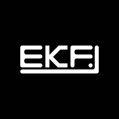 EKF letter logo creative design with vector graphic, EKF simple and modern logo.