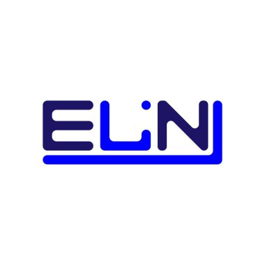 ELN letter logo creative design with vector graphic, ELN simple and modern logo.