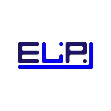 ELP letter logo creative design with vector graphic, ELP simple and modern logo.