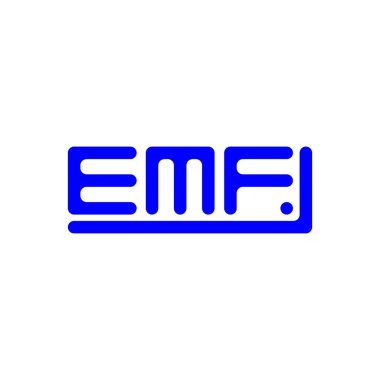 EMF letter logo creative design with vector graphic, EMF simple and modern logo.