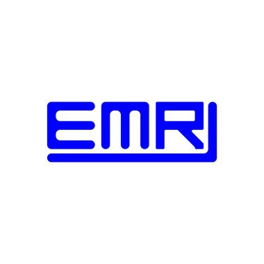 EMR letter logo creative design with vector graphic, EMR simple and modern logo.