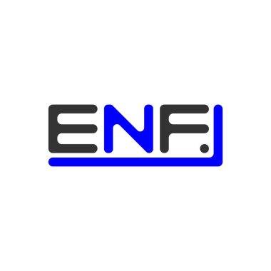 ENF letter logo creative design with vector graphic, ENF simple and modern logo.