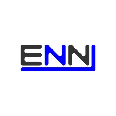 ENN letter logo creative design with vector graphic, ENN simple and modern logo.