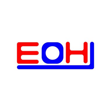 EOH letter logo creative design with vector graphic, EOH simple and modern logo.