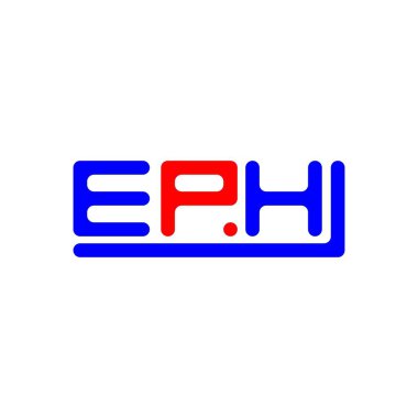 EPH letter logo creative design with vector graphic, EPH simple and modern logo.