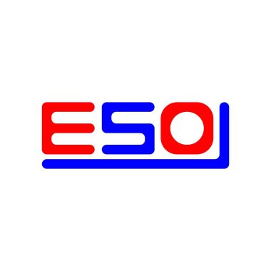 ESO letter logo creative design with vector graphic, ESO simple and modern logo.
