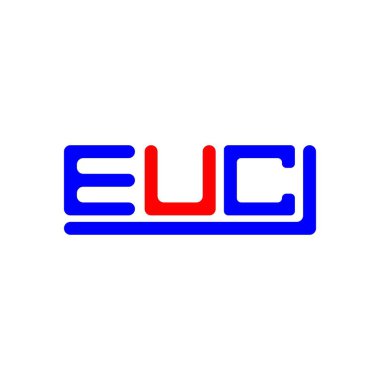 EUC letter logo creative design with vector graphic, EUC simple and modern logo.